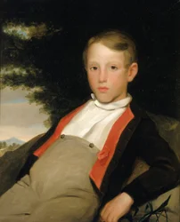 Chłopiec w krajobrazie, ca. 1840.