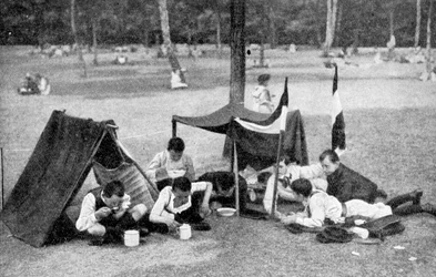 Obóz chłopców, Berlin, Niemcy, 1922