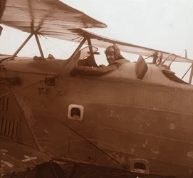 Startujący dwupłatowiec Breguet, c1914-c1918