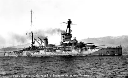Bretagne francuski dreadnought 25 000 ton, c1915-1940