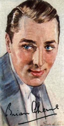 Brian Aherne, 1902-1986, angielski aktor filmowy, który odniósł sukces w Hollywood, XX wiek