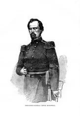 Generał brygady Irvin McDowell, amerykański oficer wojskowy, 1872