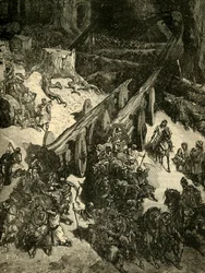 Przywiezienie cedru z Libanu, 1890.