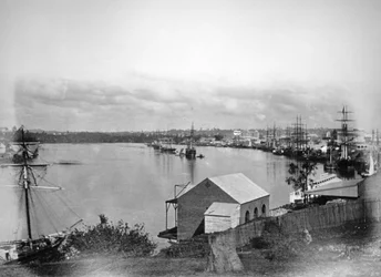 Brisbane River, południowo-wschodni Queensland, Australia, 1870-1880