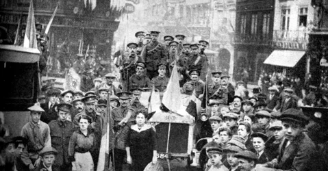 Brytyjskie siły ekspedycyjne w Rouen, Francja, I wojna światowa, 1914