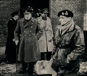 Wizyta premiera Wielkiej Brytanii na froncie zachodnim, 1944, 1945.