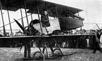 Brytyjski samolot z szybkostrzelną armatą, I wojna światowa, 1914