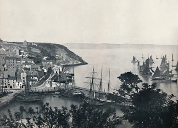 Brixham - Dolne Miasto, Pokazywanie Floty Rybackiej, 1895