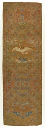Panel brokatowy, dynastia Qing, XVIII wiek.