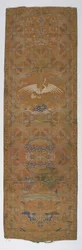 Panel brokatowy, dynastia Qing, XVIII wiek.