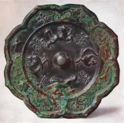 Brązowe lustro: dynastia Tang, 618-907
