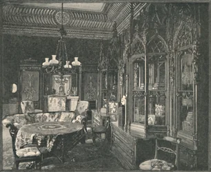 Pałac Buckingham: Sala muzyczna Prince Consorts, 1886 r.