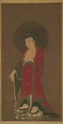 Budda Amitabha Zstępujący ze Swojej Czystej Krainy, koniec XIII wieku.
