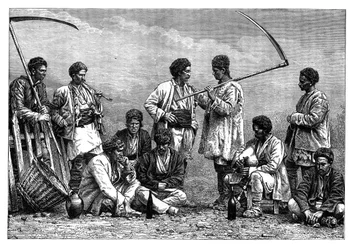 Bułgarscy chłopi, ok. 1890