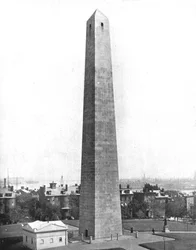 Pomnik Bunker Hill, Charlestown, Massachusetts, USA, ok. 1900.