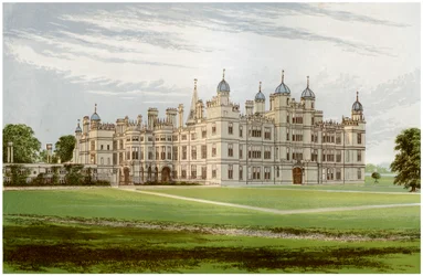 Burghley House, Lincolnshire, dom markiza Exeter, ok. 1880 r.