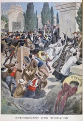 Pogrzeb torreadora, Madryt, 1900