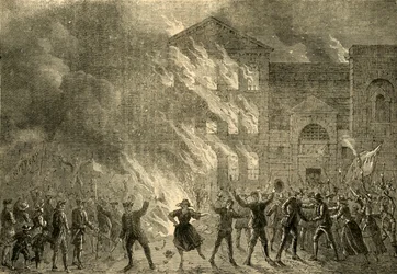 Spalenie Newgate, 1780, ok. 1872.