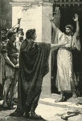 Cezar posiadający skarb w świątyni Saturna, 1890.