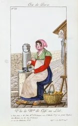 Sprzedawca kawiarni z mlekiem, 1826