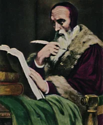 Kalwin 1509-1564. - Obraz Scheffera, 1934.