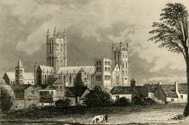 Katedra w Canterbury, Kent, ok. 1845.