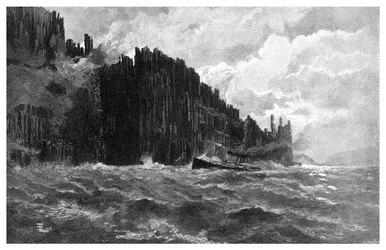 Cape Raoul, Tasmania, Australia, 1886 r.