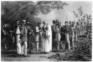 Zdobycie króla Delhi przez kapitana Hodsona, 1858, c1860