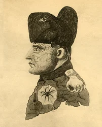 Karykatura Napoleona, ok. 1814, 1921.