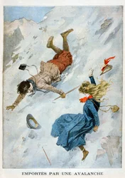 Niesiony przez lawinę, 1901