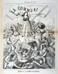 Karykatura poświęcona Gwardii Narodowej, Komuna Paryska, 1871