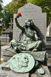 Cmentarz Montmartre/Grób Gustawa Guillaumeta/Avenue Rachel/PARIS XVIII/Seine/Ile de France/Francja