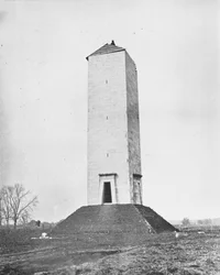 Pomnik Chalmette, pole bitwy pod Nowym Orleanem, Luizjana, USA, ok. 1900.