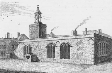 Kaplica Królewska św. Piotra ad Vinculi, z widokiem na Tower Green, Londyn, c1737 1904