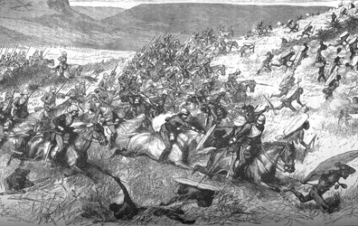 Szarża siedemnastego ułanów w Ulundi, 1879, c1880