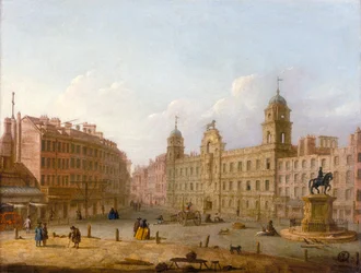„Charing Cross i Northumberland House”, koniec XVIII wieku