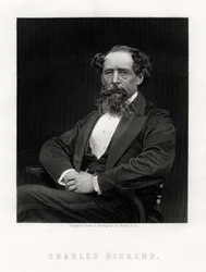 Charles Dickens, angielski powieściopisarz i dziennikarz, 1876