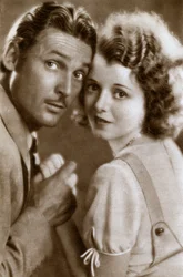 Charles Farrell i Janet Gaynor, aktorzy amerykańscy, 1933