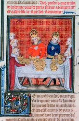 Karol IV otrzymujący prezenty, 1375-1379