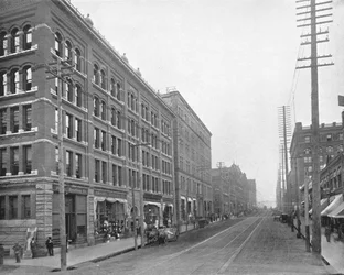 Cherry Street, Seattle, Waszyngton, USA, ok. 1900.