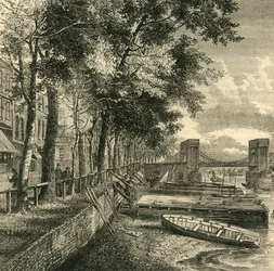 Cheyne Walk i Cadogan Pier, ok. 1876.