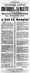 Chiffonnier de La Villette, z francuskich plakatów politycznych Komuny Paryskiej, maj 1871