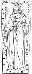 Childeryk II c653-675, XII wiek 1849
