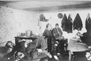 Chiński dom noclegowy w San Francisco w Kalifornii, ok. 1900