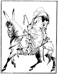 Chiński ksiądz na mule, XV wiek 1886