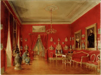 Chińska porcelanowa szafka