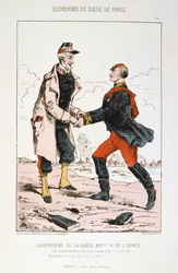 Chirurdzy Gwardii Narodowej i armii, oblężenie Paryża, wojna francusko-pruska, 1870-1871.