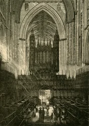 Chór York Minster, 1898.