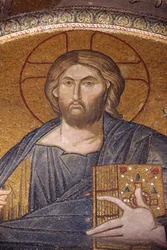 Muzeum kościelne Chora: mozaika Jezusa Pantokratora Stambuł Turcja