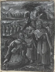 Chrystus spiera się z lekarzami [recto], ok. n.e. 1600.